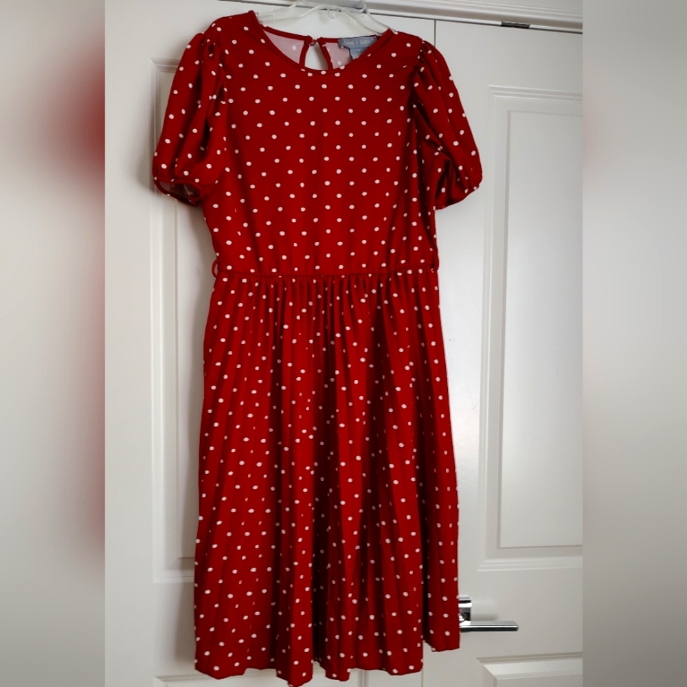 Chestnut Polka Dot Dress